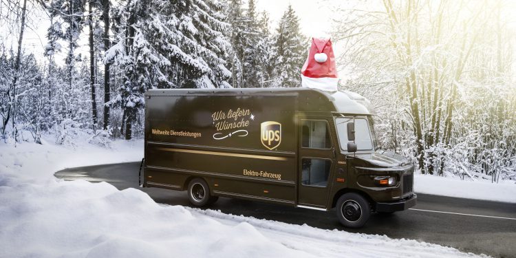 UPS Christmas Truck am 8. Dezember in Bruck an der Leitha