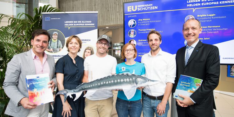 „EU – gemeinsam schützen“: Wiener begegnen europäischen Alltagshelden in der Shopping-Mall