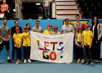 Erste Bank Open in der Stadthalle: druck.at bringt Mädchen und Buben des Kinderdorfs Pöttsching zu den Tennis-Stars