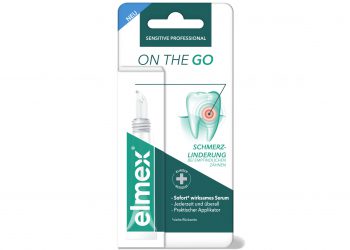 Eis essen ohne Schmerzen: Mit dem neuen elmex® On the Go Serum* unterwegs sofort* schmerzfreie Zähne